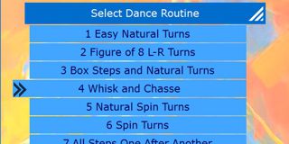 dance routine menu